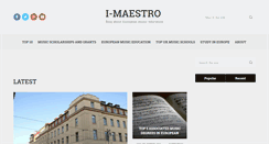 Desktop Screenshot of i-maestro.org